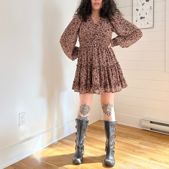 Altar’d state floral tiered dress - Picture 1 of 6
